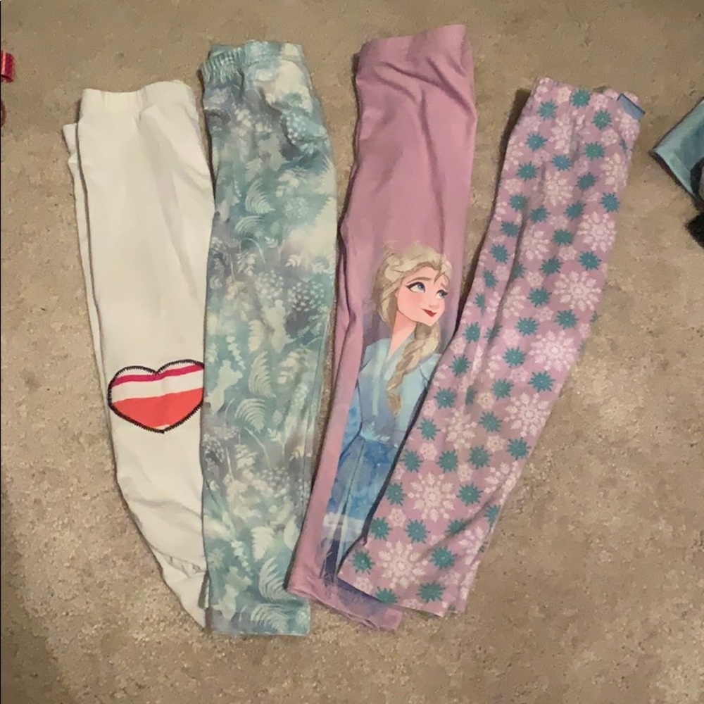 Legging bundle three Elsa, mustard and a heart